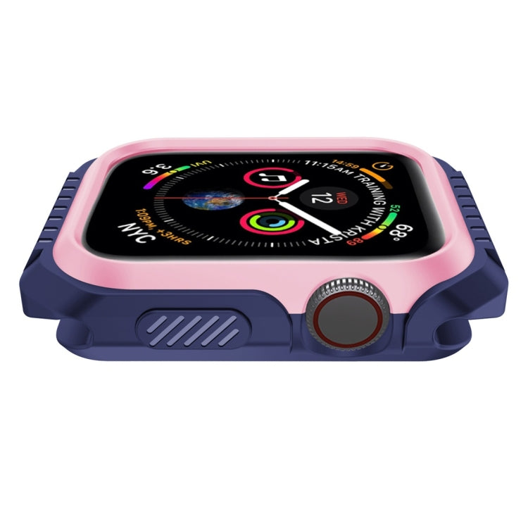 Smart Watch Shockproof Two Color Protective Case for Apple Watch Series 3 42mm(Pink Blue) - Watch Cases by buy2fix | Online Shopping UK | buy2fix