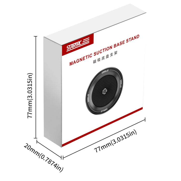 STARTRC Magnetic Base 1/4 Interface Metal Mount (Black) - Mount & Holder by STARTRC | Online Shopping UK | buy2fix