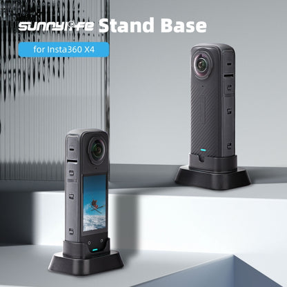 For Insta360 X4 Sunnylife Desktop Stand Base (Black) - Mount & Holder by Sunnylife | Online Shopping UK | buy2fix