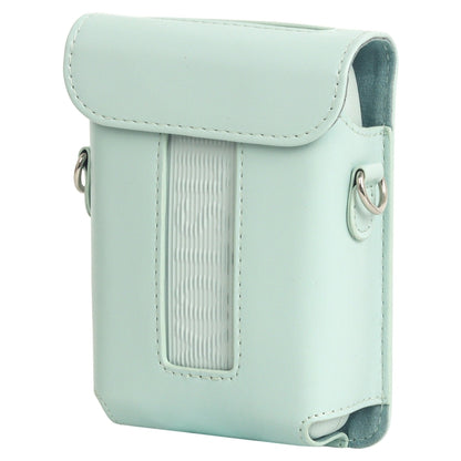 For FUJIFILM Instax mini Link 3 Full Body Leather Case Bag with Strap(Green) - Leather Bag by buy2fix | Online Shopping UK | buy2fix