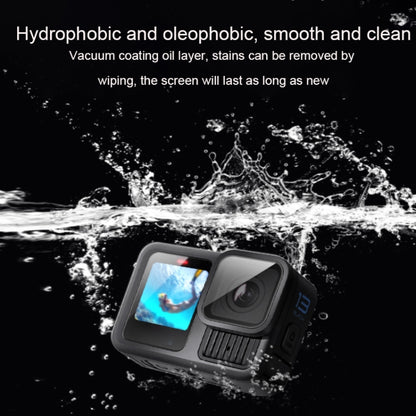 For GoPro HERO13 Black Lens and Front  Back Screen 9H Tempered Glass Film - Protective Film by buy2fix | Online Shopping UK | buy2fix