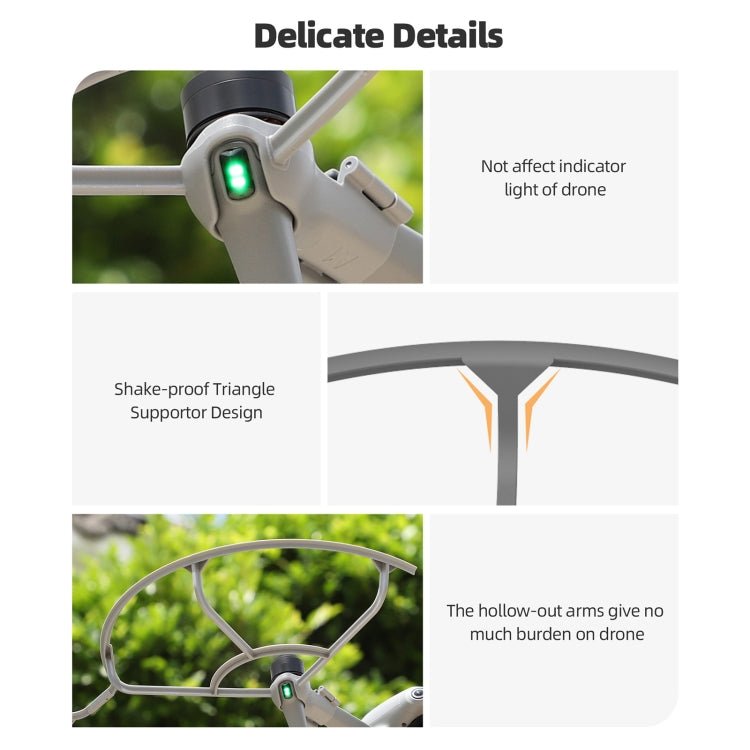 For DJI Air 3S / 3 Sunnylife Propellers Guard Protector Integrated Shielding Rings Quick Release Anti-Collision Props Safe Ring (Grey) - Other by Sunnylife | Online Shopping UK | buy2fix