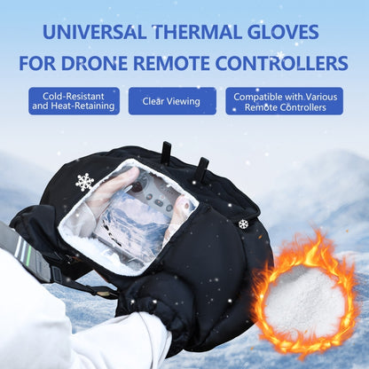 STARTRC Universal Drone Remote Control Winter Warm Gloves (Black) - Others by STARTRC | Online Shopping UK | buy2fix