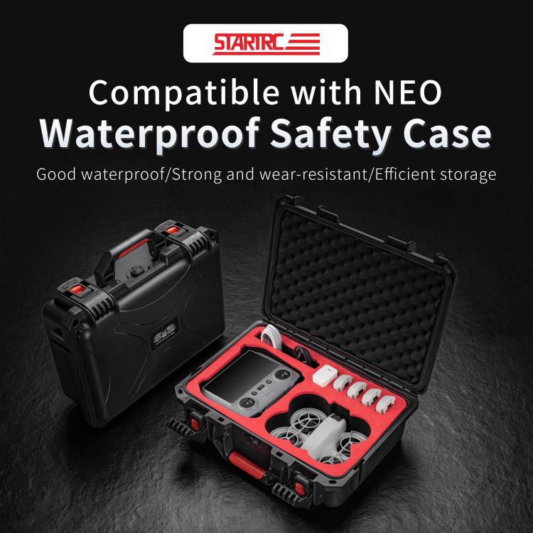 For DJI Neo / RC2 / RC-N3 STARTRC Waterproof PP Suitcase Shoulder Storage Box (Black) - Cases & Bags by STARTRC | Online Shopping UK | buy2fix