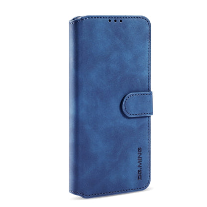 For samsung Galaxy A02s DG.MING Retro Oil Side Horizontal Flip Leather Case with Holder & Card Slots & Wallet(Blue) - Galaxy Phone Cases by DG.MING | Online Shopping UK | buy2fix