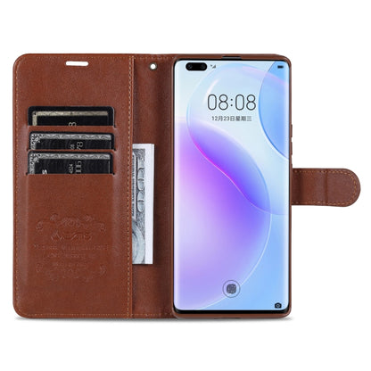 For Huawei nova 8 Pro 5G AZNS Sheepskin Texture Horizontal Flip Leather Case with Holder & Card Slots & Wallet(Brown) - Huawei Cases by AZNS | Online Shopping UK | buy2fix