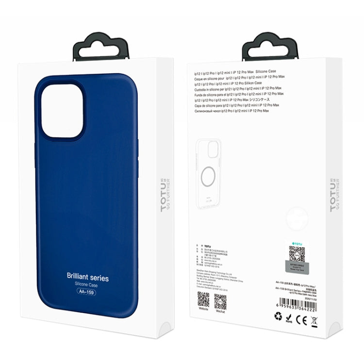 For iPhone 12 Pro Max TOTUDESIGN AA-159 Brilliant Series MagSafe Liquid Silicone Protective Case(Blue) - iPhone 12 Pro Max Cases by TOTUDESIGN | Online Shopping UK | buy2fix