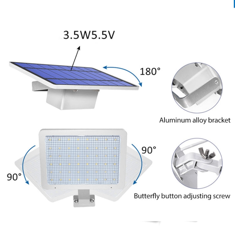 48 LED Detachable Solar Light IP65 Waterproof Outdoor Courtyard LED Street Lamp, Light Color:White Light(White) - Solar Lights by buy2fix | Online Shopping UK | buy2fix