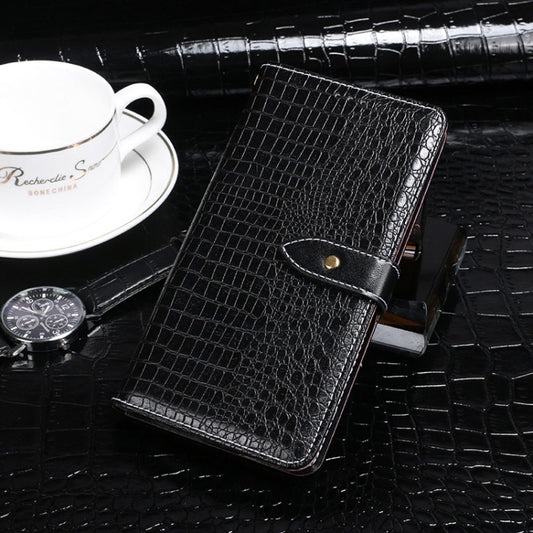 For Umidigi A9 idewei Crocodile Texture Horizontal Flip Leather Case with Holder & Card Slots & Wallet(Black) - More Brand by idewei | Online Shopping UK | buy2fix