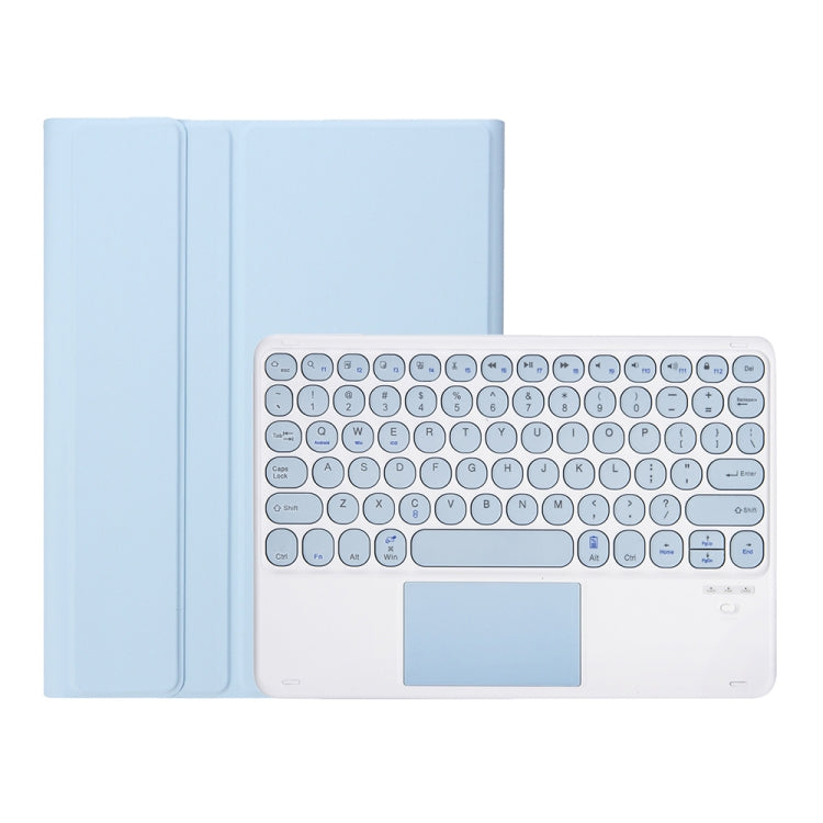 YT07B-A Detachable Candy Color Skin Feel Texture Round Keycap Bluetooth Keyboard Leather Case with Touch Control For iPad 9.7 inch 2018 & 2017 / Pro 9.7 inch / Air 2 / Air(White Ice) - Universal by buy2fix | Online Shopping UK | buy2fix