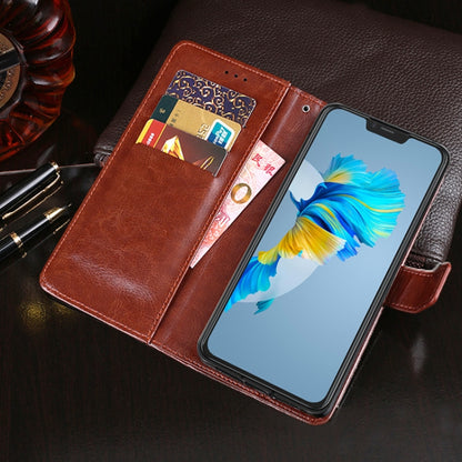 For Cubot C20 idewei Crazy Horse Texture Horizontal Flip Leather Case with Holder & Card Slots & Wallet(Yellow) - More Brand by idewei | Online Shopping UK | buy2fix