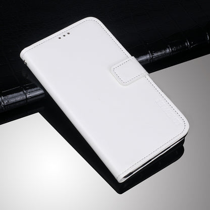 For Oukitel C23 Pro idewei Crazy Horse Texture Horizontal Flip Leather Case with Holder & Card Slots & Wallet(White) - More Brand by idewei | Online Shopping UK | buy2fix