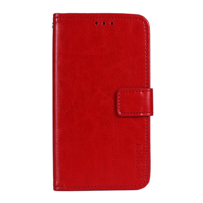 For ZTE Blade A71 idewei Crazy Horse Texture Horizontal Flip Leather Case with Holder & Card Slots & Wallet(Red) - ZTE Cases by idewei | Online Shopping UK | buy2fix