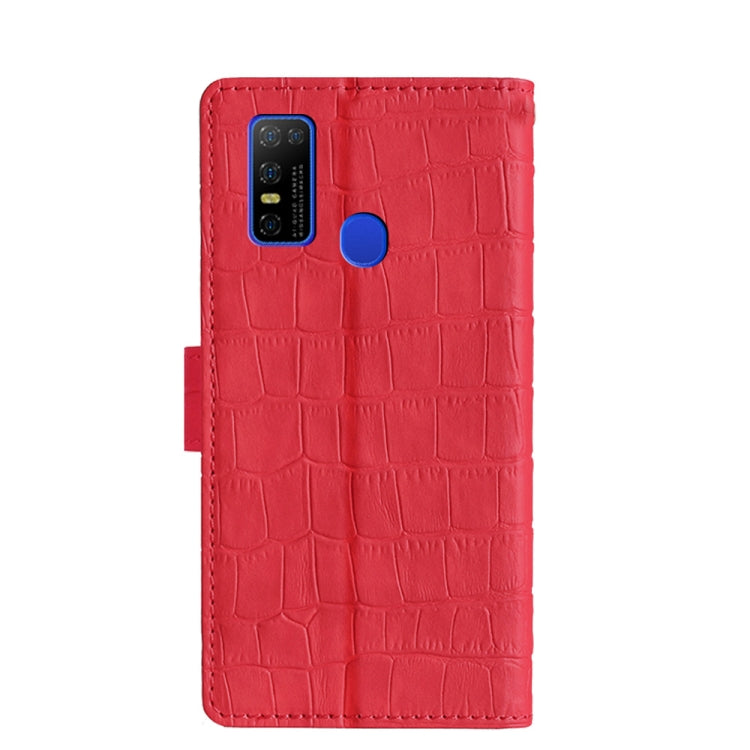 For Doogee N30 Skin Feel Crocodile Texture Magnetic Clasp Horizontal Flip PU Leather Case with Holder & Card Slots & Wallet(Red) - More Brand by buy2fix | Online Shopping UK | buy2fix