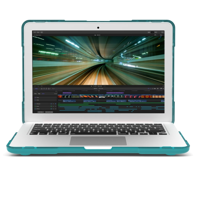 TPU + PC Two-color Anti-fall Laptop Protective Case For MacBook Pro Retina 13.3 inch A1502 / A1425(Sky Blue) - MacBook Pro Cases by buy2fix | Online Shopping UK | buy2fix