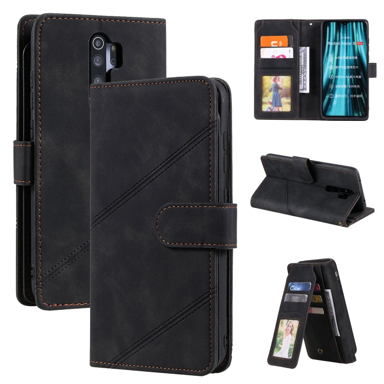 For Xiaomi Redmi Note 8 Pro Skin Feel Business Horizontal Flip PU Leather Case with Holder & Multi-Card Slots & Wallet & Lanyard & Photo Frame(Black) - Xiaomi Cases by buy2fix | Online Shopping UK | buy2fix