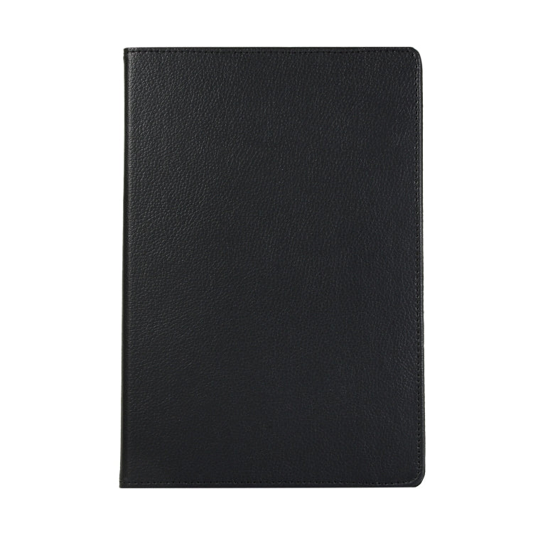 For Samsung Galaxy Tab S7 FE T730 Litchi Texture Horizontal Flip 360 Degrees Rotation Leather Case with Holder(Black) - Other Galaxy Tab PC by buy2fix | Online Shopping UK | buy2fix