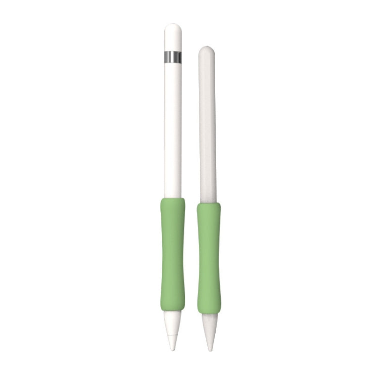 Stylus Touch Pen Silicone Protective Cover For Apple Pencil 1 / 2(Matcha Green) - Pencil Accessories by buy2fix | Online Shopping UK | buy2fix