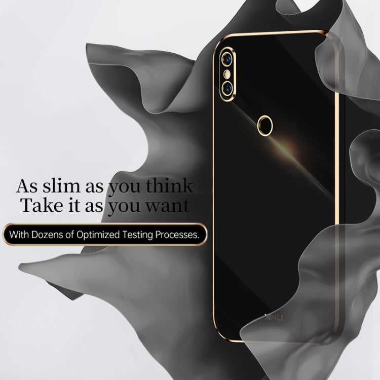 For Xiaomi Mi 8 XINLI Straight Edge 6D Electroplate TPU Phone Case(Black) - Xiaomi Cases by XINLI | Online Shopping UK | buy2fix