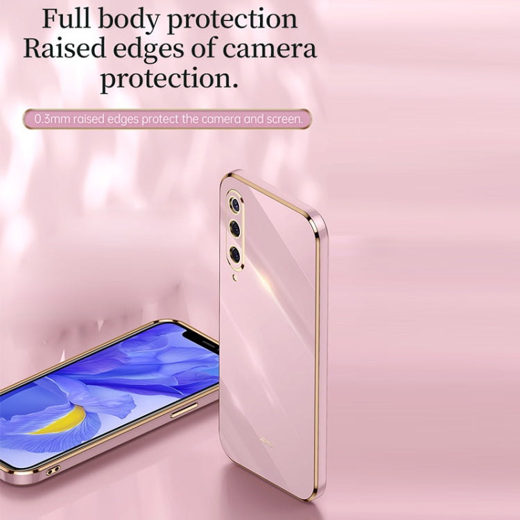 For Xiaomi Mi 9 XINLI Straight Edge 6D Electroplate TPU Phone Case(Pink) - Xiaomi Cases by XINLI | Online Shopping UK | buy2fix