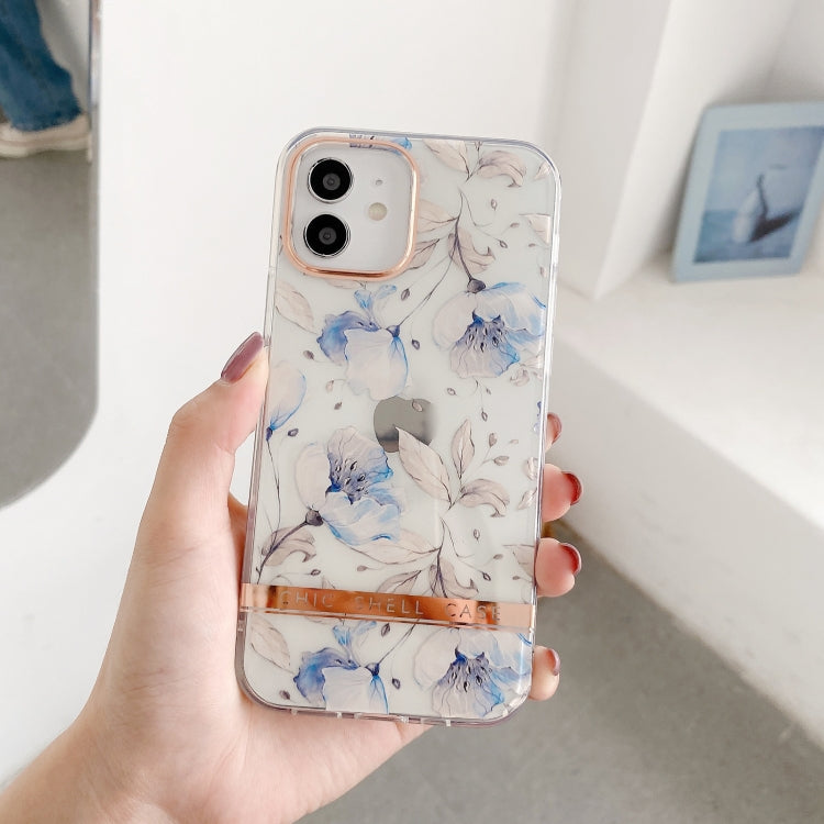 For iPhone 11 Pro High Translucent Electroplating Flower Pattern TPU + PC Shockproof Case (Cherry Blossoms) - iPhone 11 Pro Cases by buy2fix | Online Shopping UK | buy2fix