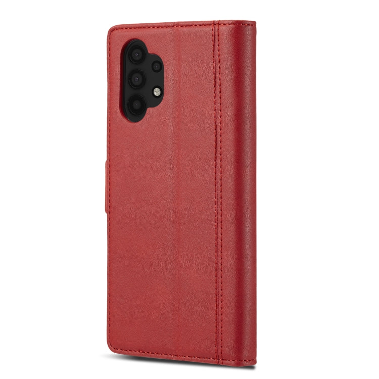 For Samsung Galaxy A32 5G LC.IMEEKE Magnetic Buckle PU + TPU Horizontal Flip Leather Case with Holder & Card Slots & Wallet(Red) - Galaxy Phone Cases by LC.IMEEKE | Online Shopping UK | buy2fix