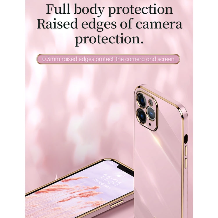 For iPhone 11 XINLI Straight 6D Plating Gold Edge TPU Shockproof Case (Hawthorn Red) - iPhone 11 Cases by XINLI | Online Shopping UK | buy2fix