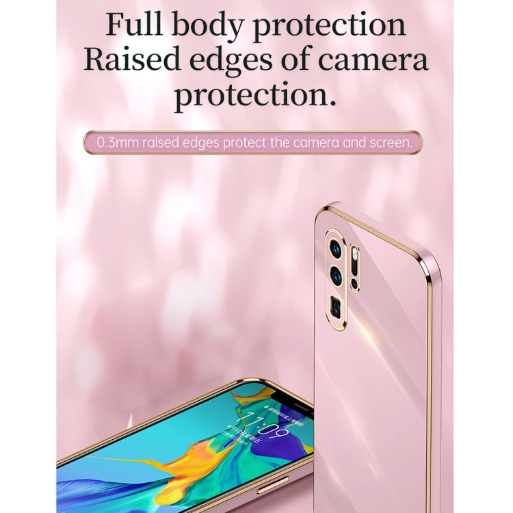 For Huawei P30 Pro XINLI Straight Edge 6D Electroplate TPU Phone Case(Pink) - Huawei Cases by XINLI | Online Shopping UK | buy2fix