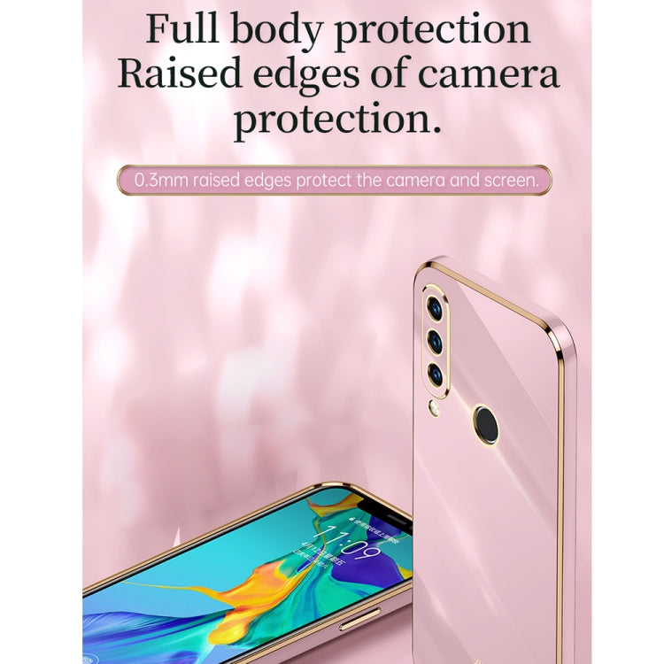 For Huawei P30 Lite XINLI Straight Edge 6D Electroplate TPU Phone Case(Cherry Purple) - Huawei Cases by XINLI | Online Shopping UK | buy2fix