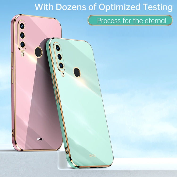 For Huawei P30 Lite XINLI Straight Edge 6D Electroplate TPU Phone Case(Mint Green) - Huawei Cases by XINLI | Online Shopping UK | buy2fix