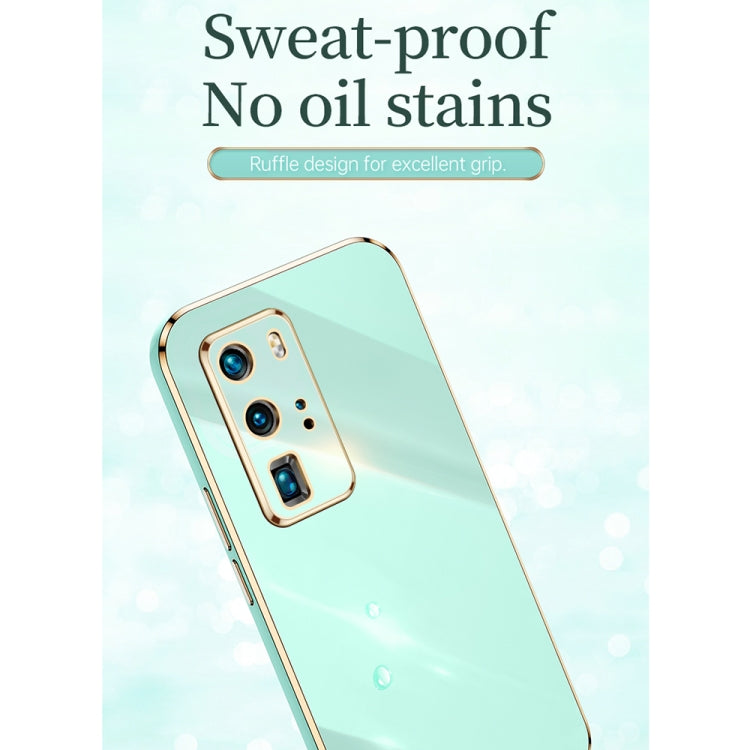 For Huawei P40 Pro XINLI Straight 6D Plating Gold Edge TPU Shockproof Case(White) - Huawei Cases by XINLI | Online Shopping UK | buy2fix