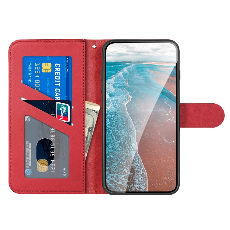 For Xiaomi Redmi Note 8 Sika Deer Embossing Pattern Horizontal Flip PU Leather Case with Holder & Card Slot & Wallet & Photo Frame(Red) - Xiaomi Cases by buy2fix | Online Shopping UK | buy2fix