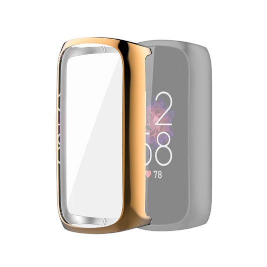 For Fitbit Luxe Full Coverage TPU Electroplating Protective Case Cover(Rose Gold) - Watch Cases by buy2fix | Online Shopping UK | buy2fix