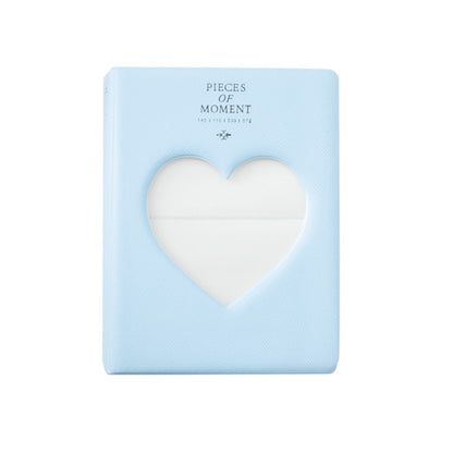 Hollow Heart 64 Pockets Photo Book Album Name Card Holder for Fujifilm Instax Mini 8 /7s /70 /25 /50s /90(Sky Blue) - Photo Albums & Photo Frames by buy2fix | Online Shopping UK | buy2fix