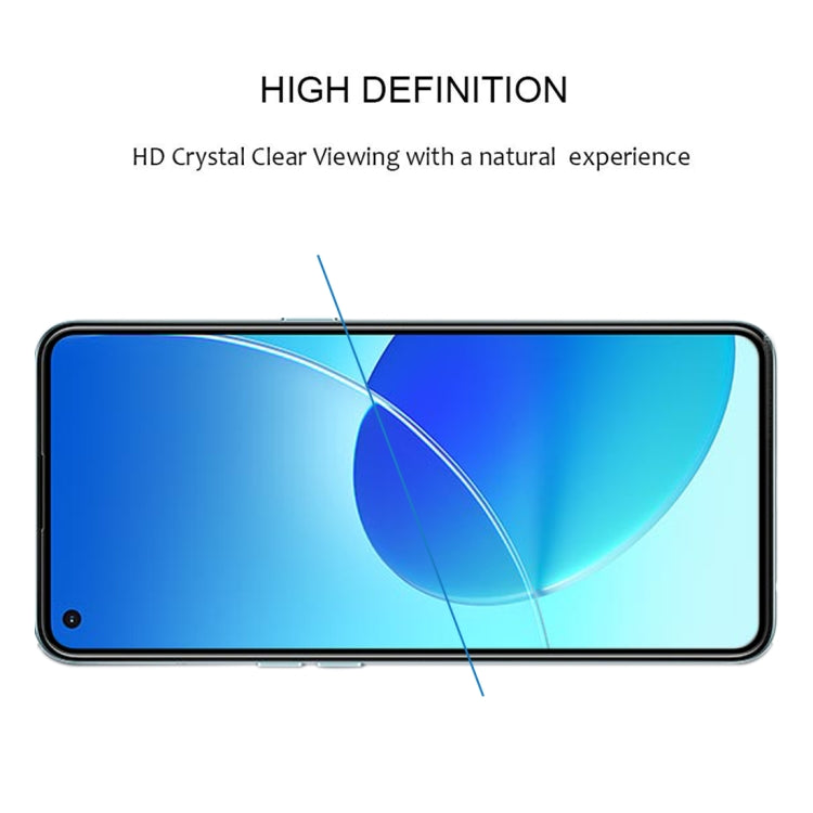 For OPPO Reno6 4G / Reno6 Z Full Glue Full Cover Screen Protector Tempered Glass Film - OPPO Tempered Glass by buy2fix | Online Shopping UK | buy2fix