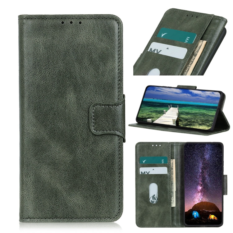 For Nokia XR20 5G Mirren Crazy Horse Texture Horizontal Flip Leather Case with Holder & Card Slots & Wallet(Dark Green) - Nokia Cases by buy2fix | Online Shopping UK | buy2fix