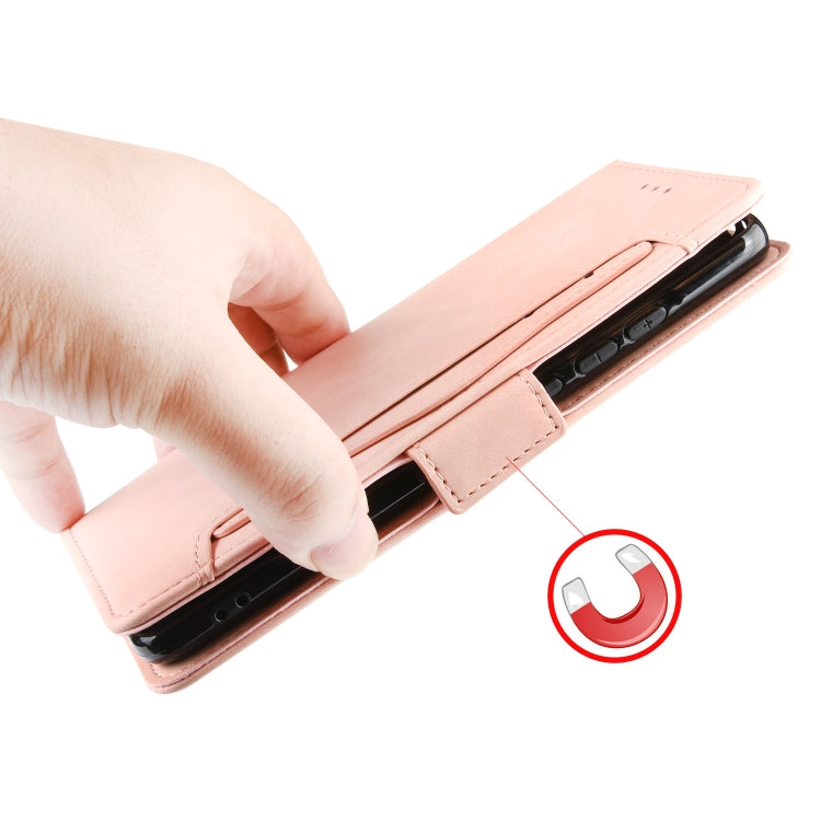 For ZTE Blade A71 Skin Feel Calf Pattern Horizontal Flip Leather Case with Holder & Card Slots & Photo Frame(Pink) - ZTE Cases by buy2fix | Online Shopping UK | buy2fix