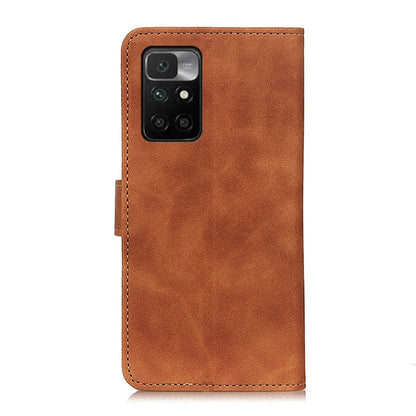 For Xiaomi Redmi 10 / Redmi Note 11 4G KHAZNEH Retro Texture PU + TPU Horizontal Flip Leather Case with Holder & Card Slots & Wallet(Brown) - Xiaomi Cases by buy2fix | Online Shopping UK | buy2fix