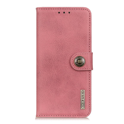 For Xiaomi Redmi 10 / Redmi Note 11 4G KHAZNEH Cowhide Texture Horizontal Flip Leather Case with Holder & Card Slots & Wallet(Pink) - Xiaomi Cases by buy2fix | Online Shopping UK | buy2fix