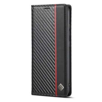 LC.IMEEKE Carbon Fiber PU + TPU Horizontal Flip Leather Case with Holder & Card Slot & Wallet For Samsung Galaxy A32 4G(Vertical Black) - Galaxy Phone Cases by LC.IMEEKE | Online Shopping UK | buy2fix