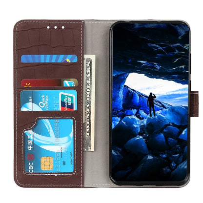 For Xiaomi Redmi 10 / Redmi Note 11 4G Magnetic Crocodile Texture Horizontal Flip Leather Case with Holder & Card Slots & Wallet(Brown) - Xiaomi Cases by buy2fix | Online Shopping UK | buy2fix