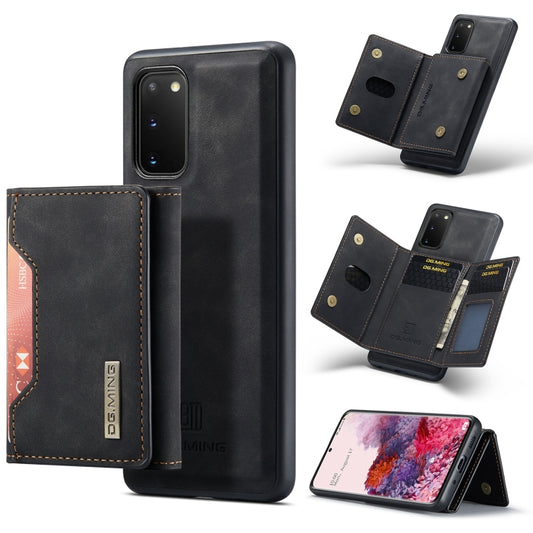 For Samsung Galaxy S20 DG.MING M2 Series 3-Fold Multi Card Bag Back Cover Shockproof Case with Wallet & Holder Function(Black) - Galaxy Phone Cases by DG.MING | Online Shopping UK | buy2fix