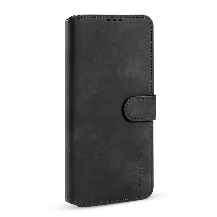 For iPhone 13 mini DG.MING Retro Oil Side Horizontal Flip Leather Case with Holder & Card Slots & Wallet (Black) - iPhone 13 mini Cases by DG.MING | Online Shopping UK | buy2fix