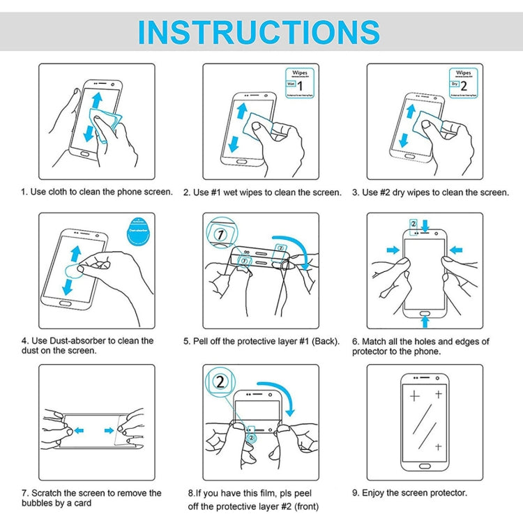 For Ulefone S10 Pro 50 PCS 0.26mm 9H 2.5D Tempered Glass Film - Ulefone Tempered Glass by buy2fix | Online Shopping UK | buy2fix