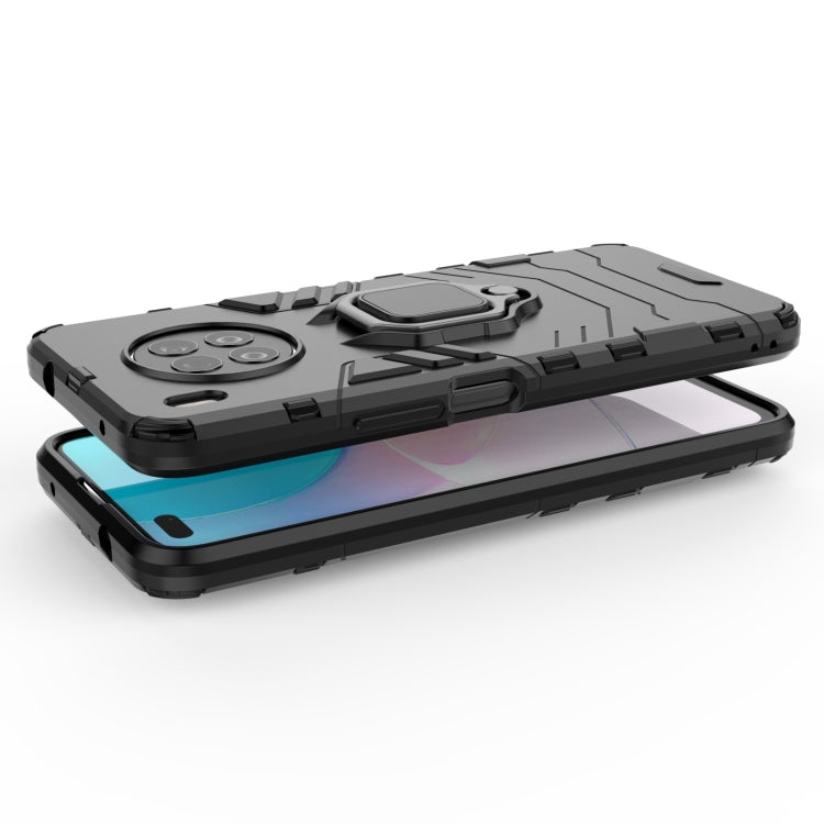 For Huawei nova 8i Foreign Version Shockproof PC + TPU Protective Case with Magnetic Ring Holder(Navy Blue) - Huawei Cases by buy2fix | Online Shopping UK | buy2fix