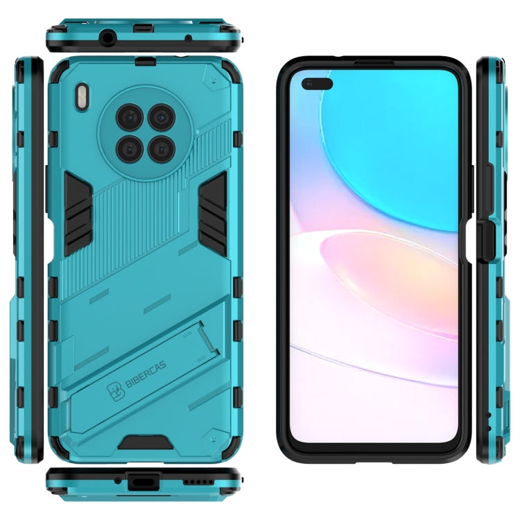 For Huawei nova 8i Foreign Version Punk Armor 2 in 1 PC + TPU Shockproof Case with Invisible Holder(Blue) - Huawei Cases by buy2fix | Online Shopping UK | buy2fix