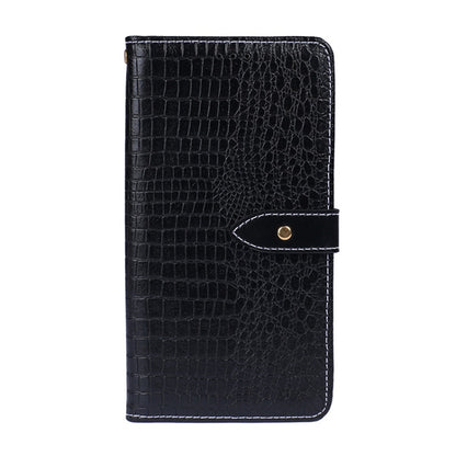 For Doogee N40 Pro idewei Crocodile Texture Horizontal Flip Leather Case with Holder & Card Slots & Wallet(Black) - More Brand by idewei | Online Shopping UK | buy2fix