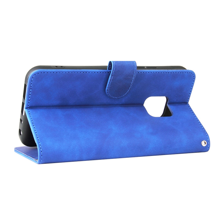 Solid Color Skin Feel Magnetic Buckle Horizontal Flip Calf Texture PU Leather Case with Holder & Card Slots & Wallet For Nokia XR20(Blue) - Nokia Cases by buy2fix | Online Shopping UK | buy2fix