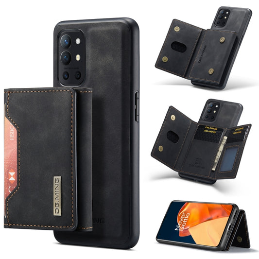 DG.MING M2 Series 3-Fold Multi Card Bag Back Cover Shockproof Case with Wallet & Holder Function For OnePlus 9R(Black) - OnePlus Cases by DG.MING | Online Shopping UK | buy2fix