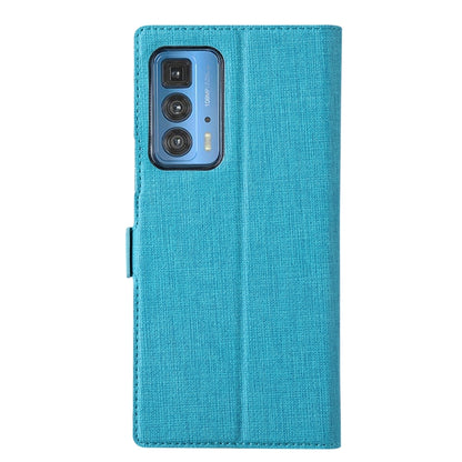 ViLi K Series Shockproof TPU + PU Leather Magnetic Buckle Horizontal Flip Case with Card Slots & Wallet & Holder For Motorola Moto Edge 20 Pro(Blue) - Motorola Cases by ViLi | Online Shopping UK | buy2fix